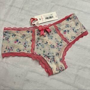 Pretty Polly Floral Boyshort XSmall NWT